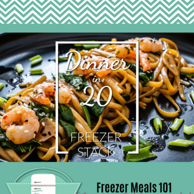 an Asian noodle dish with chopped green onions and shrimp is on the cover