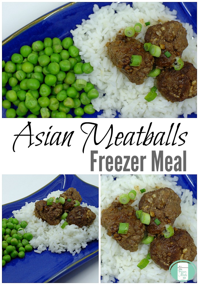 Easy Asian Meatballs make ahead freezer meal