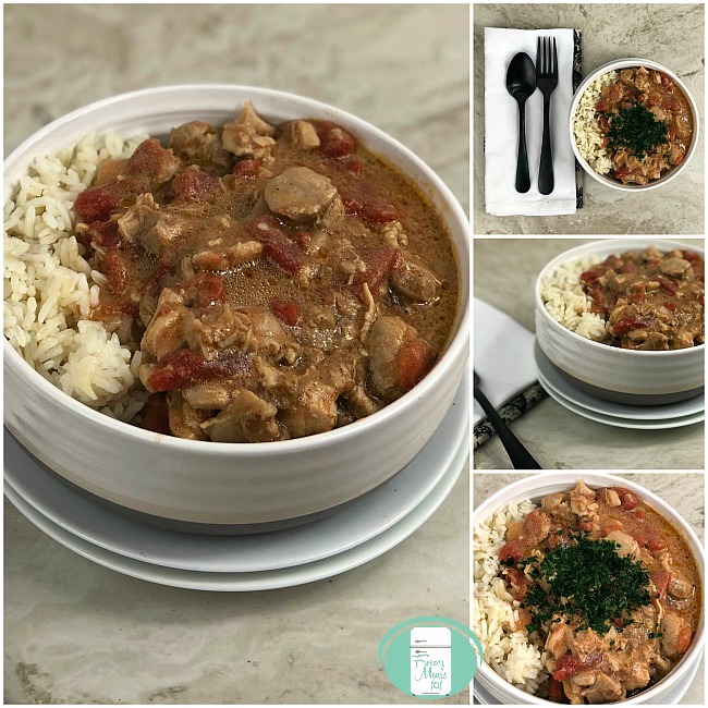 collage of instant pot butter chicken in bowls