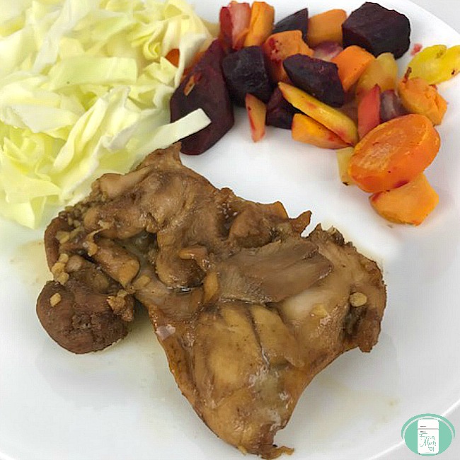 Apple maple chicken with vegetables