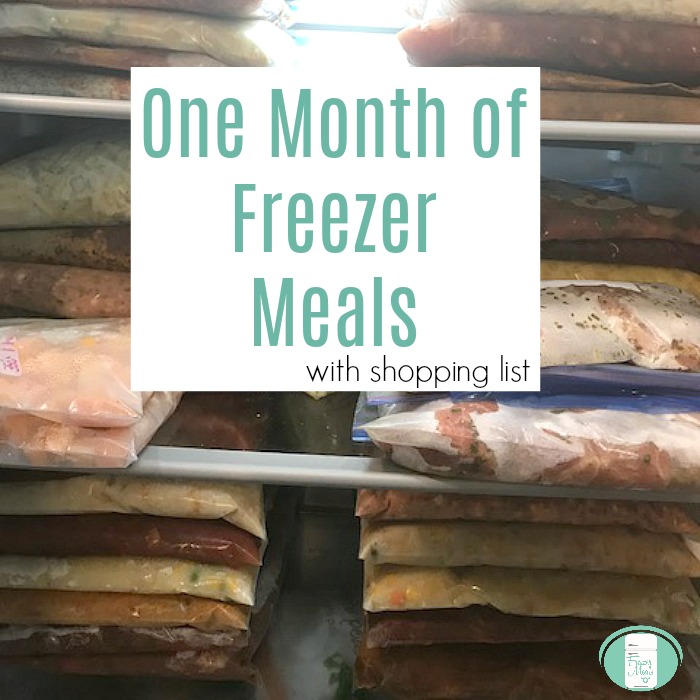 One Month of Freezer Meals No Repeats