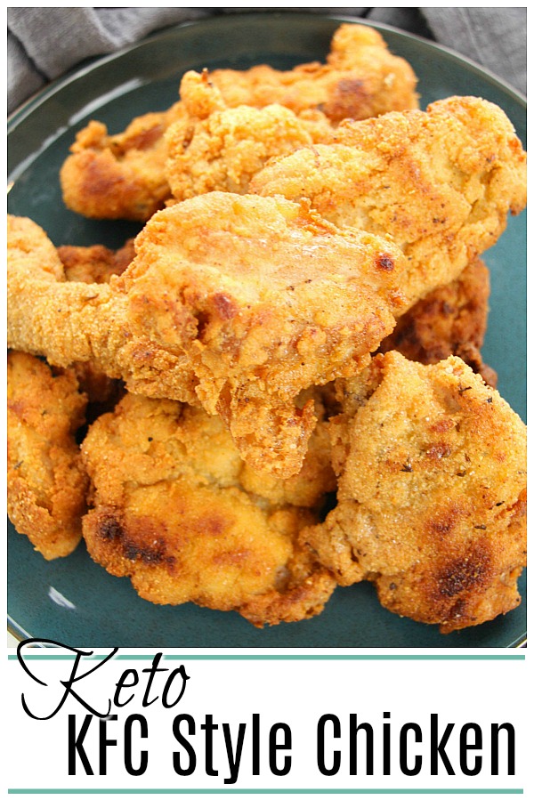 You don't have to give up that delicious flavour and crunch of KFC chicken just because you're on a keto diet! This Keto KFC style chicken has it all. #keto #ketorecipes #chickenrecipes #freezermeals101 #makeaheadmeals