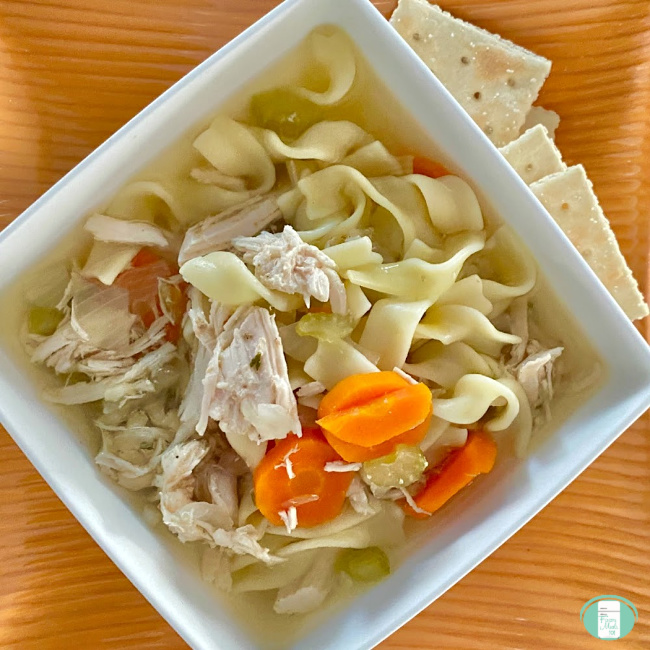 Homemade Chicken Noodle Soup (freezer meal)