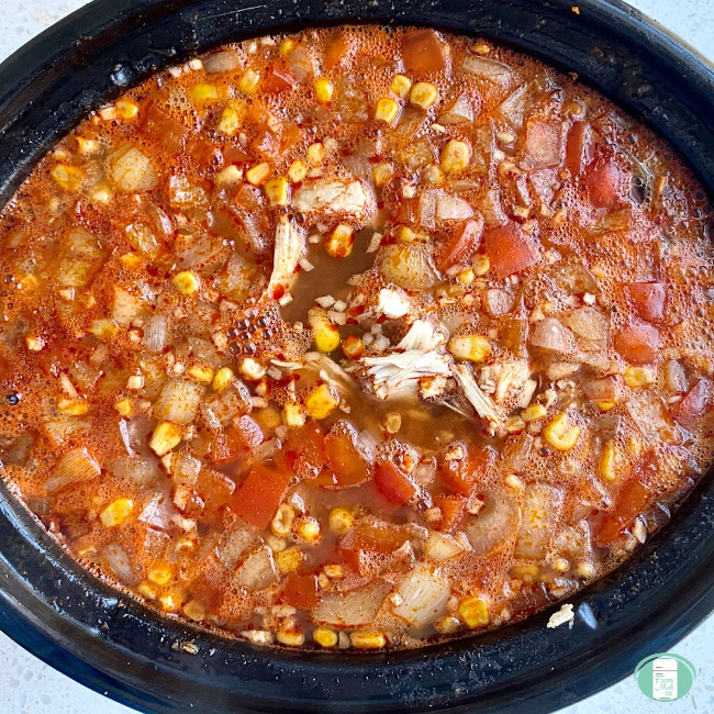 enchilada soup in a crock pot