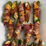 bacon wrapped jalapenos stuffed with cheese