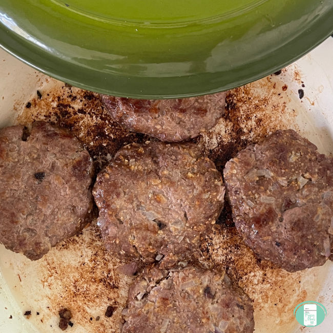 burger patties cooked up in a skillet