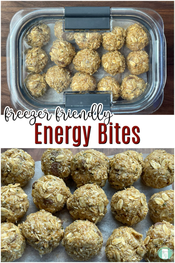 clear container of energy balls
