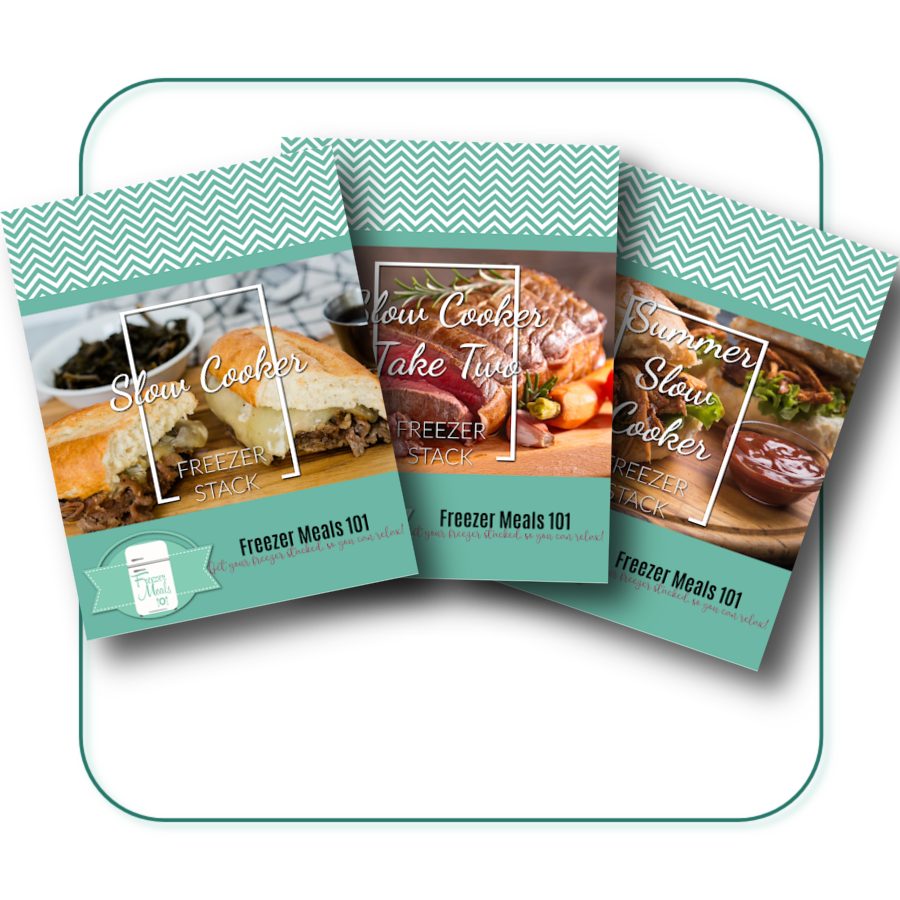 Slow Cooker Bundle copy 3 three PDF covers shown fanned out:
Slow Cooker, Slow Cooker Take Two and Summer Slow Cooker