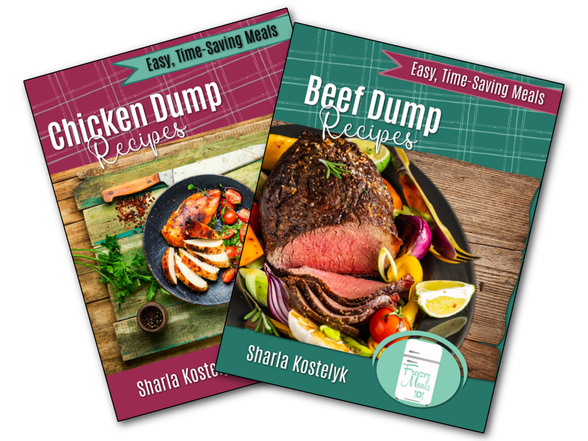 Beef Dump/Chicken Dump An image of both cover pages of Chicken Dump and Beef Dump Recipes