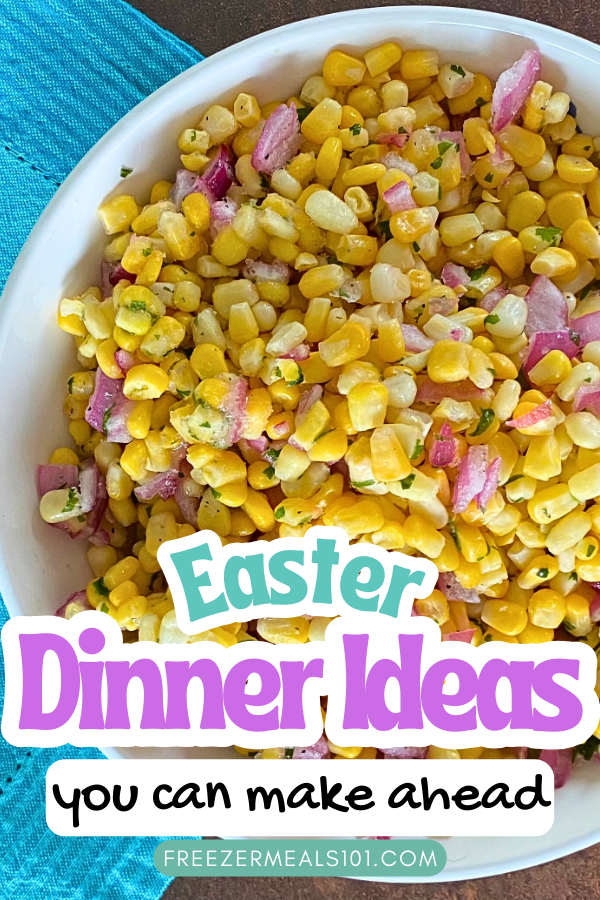 kernel corn and minced purple onion in a white bowl