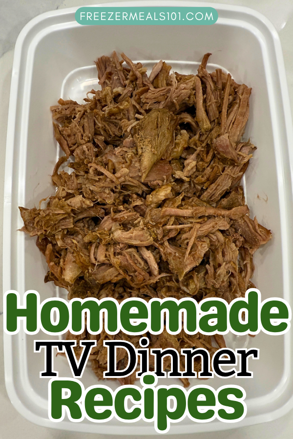 shredded pork in a container