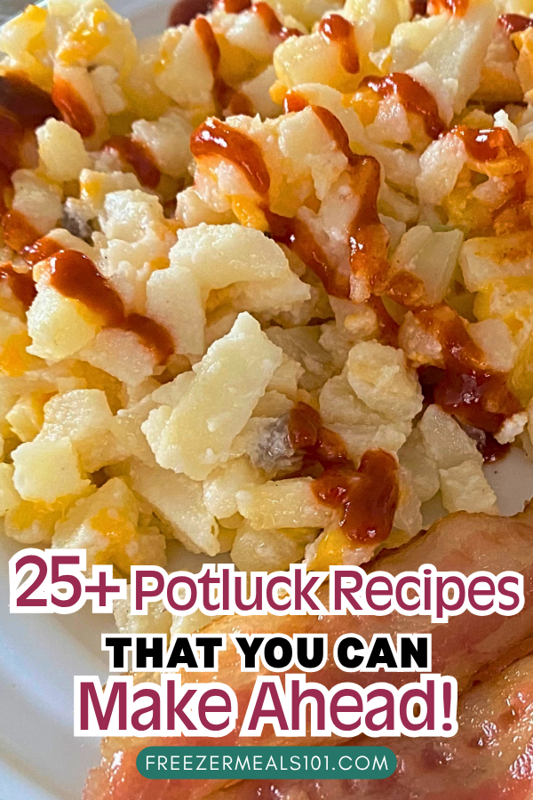 cheesy hash browns topped with ketchup