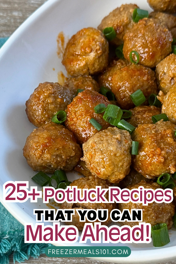 meatballs in sauce topped with sliced green onions